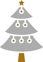 Natale albero vettore icona stile