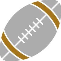 Rugby palla vettore icona stile