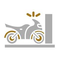 bicicletta infortunio vettore icona stile