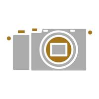 mirrorless telecamera vettore icona stile
