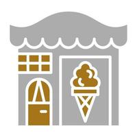gelato negozio vettore icona stile