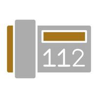 112 vettore icona stile