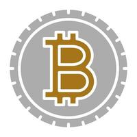 bitcoin vettore icona stile