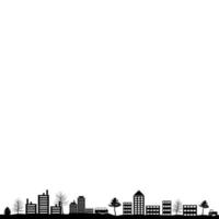 silhouette di il urbano paesaggio vettore