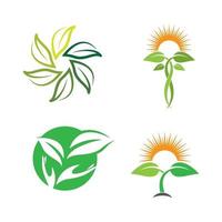 illustrazione di immagini del logo di ecologia vettore