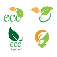 illustrazione di immagini del logo di ecologia vettore