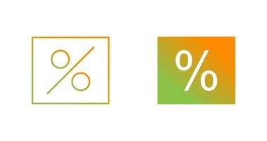 percentuale vettore icona