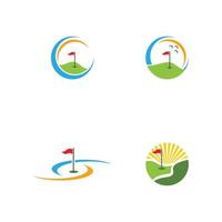 golf logo modello icona design vettore