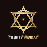 Trinità domenica, religioso Trinità simbolo, moderno sfondo vettore illustrazione per manifesto, carta e bandiera