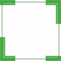 telaio o confine. verde e bianca sfondo colore con banda linea forma. adatto per sociale media inviare. vettore
