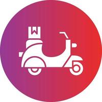 vettore design consegna scooter icona stile