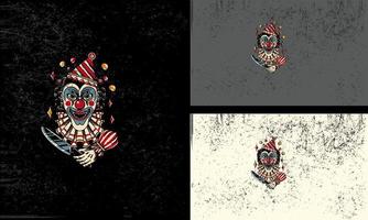 clown vettore illustrazione portafortuna design