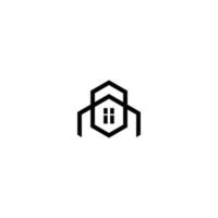 un' casa azienda logo design vettore modello