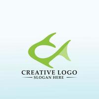 investitori vettore logo design pesce icona