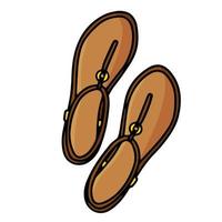 icona di sandali estivi. cartoon di sandali estivi icona vettoriali per il web design isolato su sfondo bianco