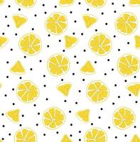 Limone senza soluzione di continuità modello, estate frutta design vettore