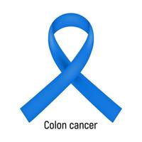 cancro nastro. colon cancro. vettore illustrazione.