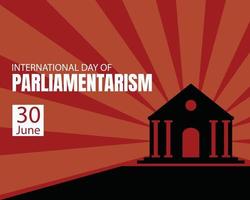 illustrazione vettore grafico di silhouette di parlamento costruzione, Perfetto per internazionale giorno, internazionale giorno di parlamentarismo, celebrare, saluto carta, eccetera.