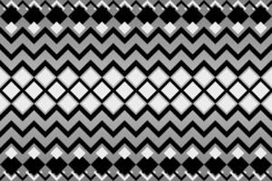 nero e bianca geometrico etnico senza soluzione di continuità modello design per sfondo, sfondo, tessuto, tenda, tappeto, vestiario, e avvolgere. vettore