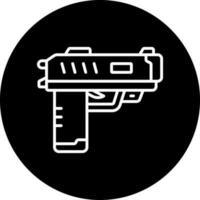 stordire pistola vettore icona stile