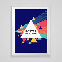 poster mockup vettoriale