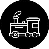 vapore treno vettore icona stile