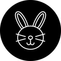 Pasqua coniglietto vettore icona stile