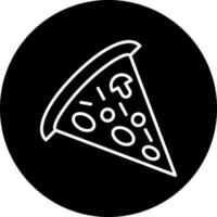 Pizza fetta vettore icona stile
