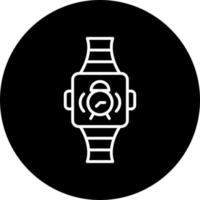 orologio intelligente allarme vettore icona stile