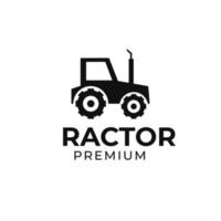 vettore trattore azienda agricola logo design illustrazione idea