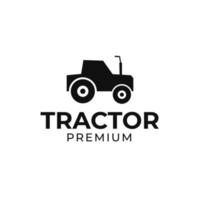 vettore trattore azienda agricola logo design illustrazione idea