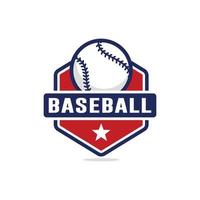 vettore di progettazione del logo di baseball