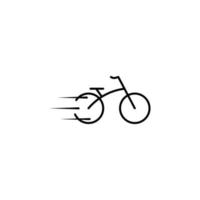 velocità bicicletta vettore icona