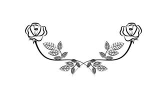 decorativo floreale ornamento per testo vettore icona