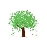 illustrazione vettore di albero di i soldi