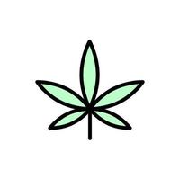marijuana, pianta vettore icona