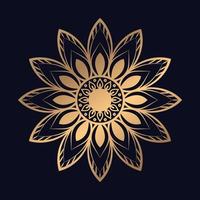 oro colore lusso mandala sfondo design vettore logo icona illustrazione per Stampa