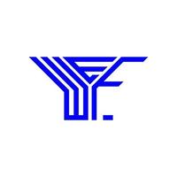wef lettera logo creativo design con vettore grafico, wef semplice e moderno logo.