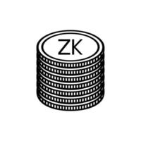 Zambia moneta simbolo, zambiano kwacha icona, zmw cartello. vettore illustrazione