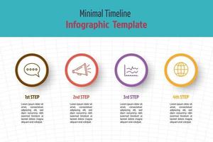 modello di business infografica minima vettore