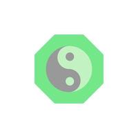 ying yang alternativa medicina vettore icona