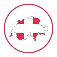 Svizzera carta geografica icona Vektor vettore
