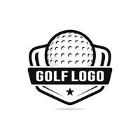 golf logo design vettore