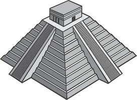 illustrazione vettoriale piramide Maya