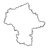 masovia voivodato carta geografica, Provincia di Polonia. vettore illustrazione.