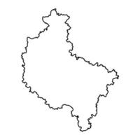 maggiore Polonia voivodato carta geografica, Provincia di Polonia. vettore illustrazione.