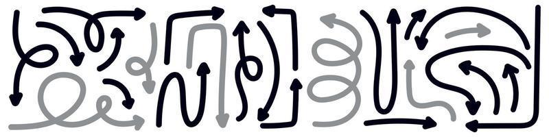 scarabocchio spirale frecce icona. design strambo torcere zigzag linea, primavera bobina, curva onda. vettore illustrazione