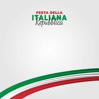 poster della festa della repubblica italiana vettore