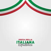 poster della festa della repubblica italiana vettore