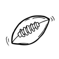 vettore singolo schizzo palla per Rugby. americano calcio